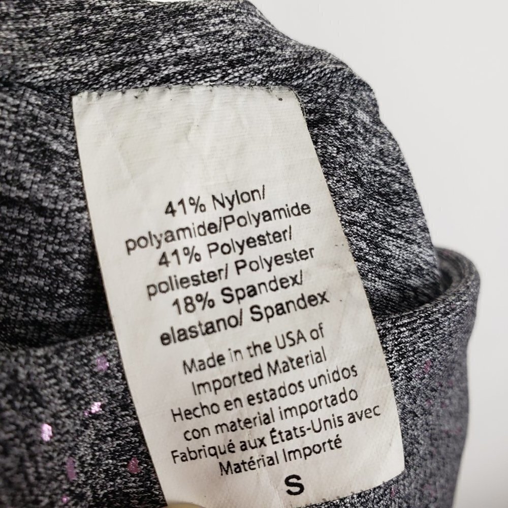 Beyond Yoga Alloy Ombre Leggings High Waisted Gray Pink Metallic Size Small - Picture 8 of 9